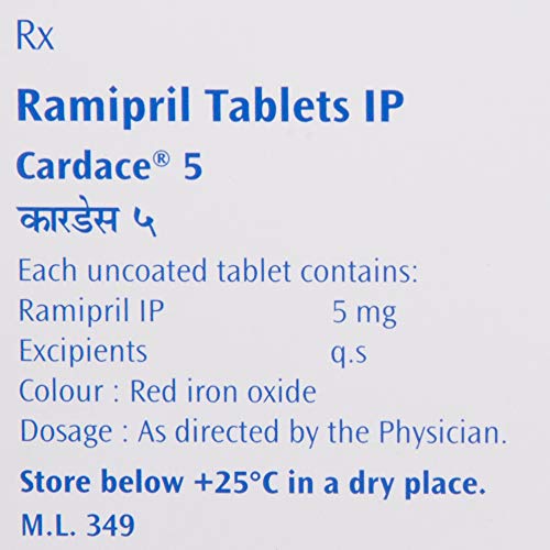 Cardace 5 - Strip of 15 Tablets