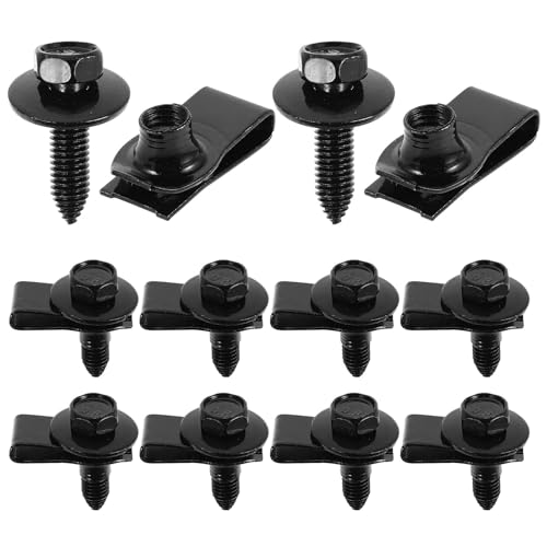 Clips de tornillos para parachoques con sujeción de nylon y acero de alta resistencia 1