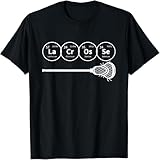 dstarbbk lacrosse periodic table of chemistry gift t shirt black 3xl
