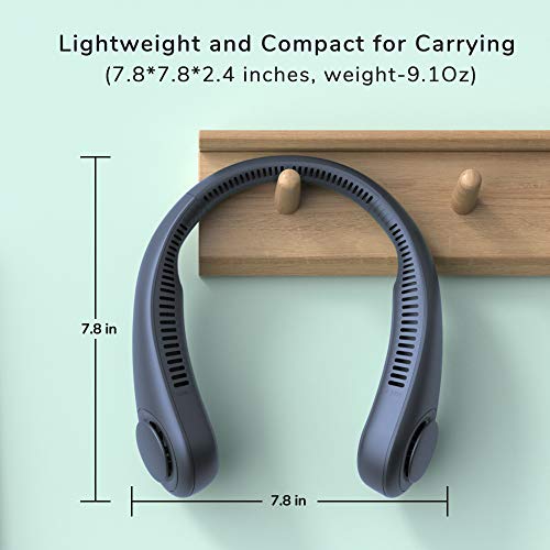 JISULIFE Ventilatore collo Portatile, Ventilatore