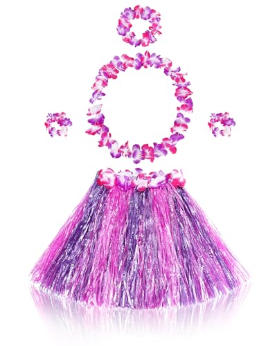 Disfraz Infantil Falda Hawaiana con Accesorios miniatura 1