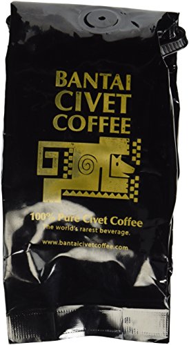 Kopi Luwak Bantai Pure Organic Shade Grown Civet Coffee - Whole Medium Roast