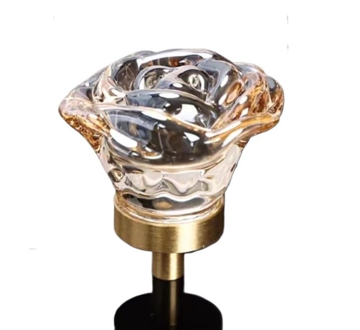 Boutons de tiroir en verre cristal poignées pour meuble commode de 38mm