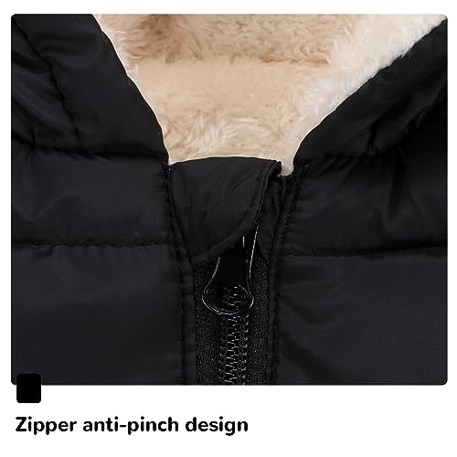 Infant Baby Boy Fleece Jacket For Toddler Girl Winter Coats Clothes 12-18 Months - Thumbnail 3