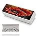 FodPand Red Sunflower Glasses Cases Hard Shell Eyeglasses Case with Cleaning Cloth Magnetic Closure Leather Spectacle Cases Portable Travel Sunglasses Case Fashion Eyeglass Box
