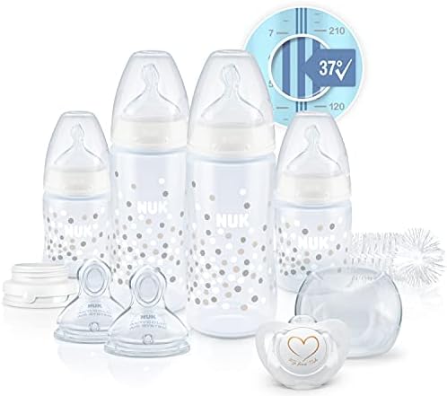 NUK Perfect Start First Choice+ Baby Bottles Set, 0-18 Months, 4 ...