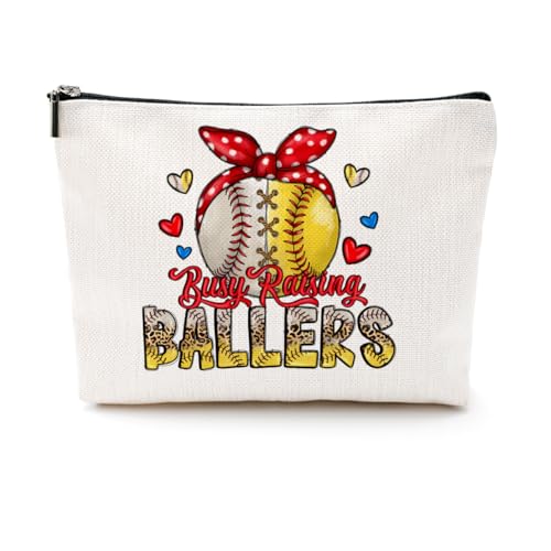 CQM Baseball Softball Gifts Baseball Makeup Bag Baseball Stuff Cosmetic Bag