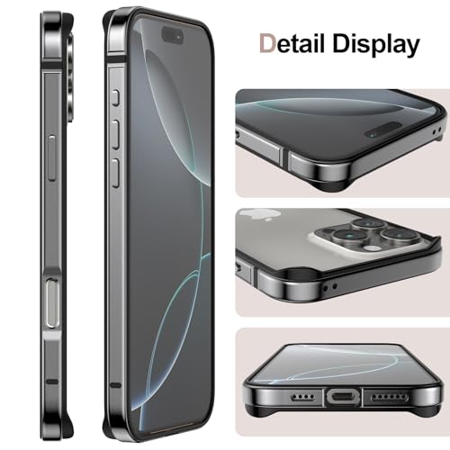 Coque en métal pour iPhone 16 Pro Max : le style urbain et sans risque