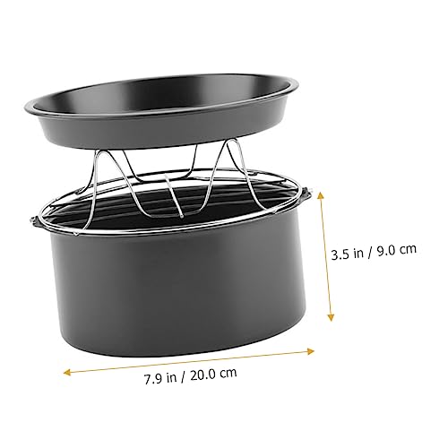 TIDTALEO 1 Conjunto De Acessórios Para Fritadeira De Ar Assadeira Redonda Assadeira Para Forno Frita