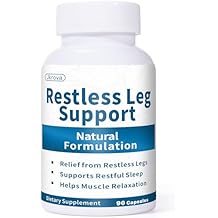 Restless Legs Syndrome Relief Capsules 90 Capsules Calms Agitated Legs, Restful Sleep & Muscle Relaxation Natural Formula