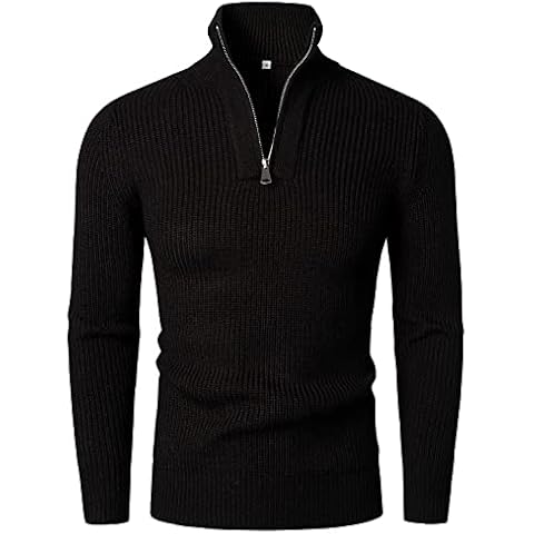 HOOD CREW Men's Long Sleeve Zipper Jumper Cover