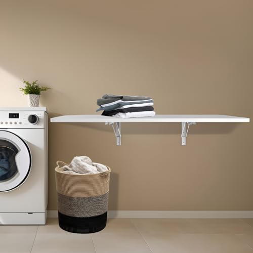 Table pliante murale moderne 40x20 cm pour cuisine et salon - 6