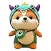 Tocwick Shiba Inu Cervo Peluche in Costume Carino Morbido Pinguino Peluche Piccolo Animale Immagine in Cervo Vestito Adorabile Cuscino (Dinosauro)