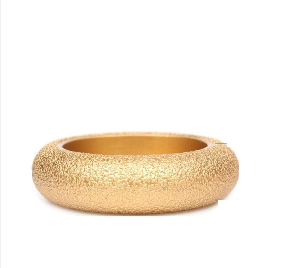 KAYRAM 1 disco de molienda de diamante soldado al vacío seco de 20 mm de diámetro, 75 mm de diámetro, disco de molienda de perfil de borde demi-bullnose (color: columna romana de 30 mm)