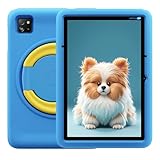 SIMPLETEK - Tablet für Kinder 10' - Android 14-128GB Speicher - RAM bis zu 12GB (4GB + 8GB virtuell) - Akku 5100mAh - Stoßfestes Schutzgehäuse im Lieferumfang enthalten