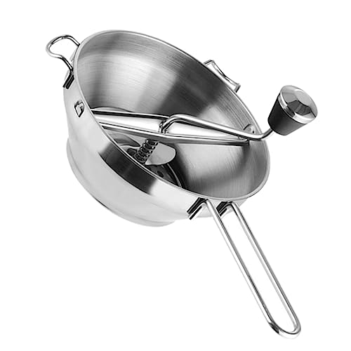 FUNOMOCYA Baby Food Processor Smasher Tool Manual Food Mill for Infants Rustproof Steel Easy to Use Ergonomic Design Dishwasher Safe 3 Grinding Discs