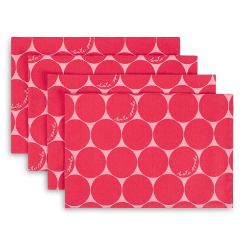 Sets de table en coton lavable Kate Spade Joy Dot pour sublimer vos dîners de fête