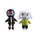 lefeng Undertale Plüsch Puppen Undyne Flowey Plüschtier Stofftier Alphys Asrie Ghost Alien Sans Kuscheltier Spielzeug (Error Sans & Asrie (New))