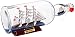 Hampton Nautical HMS Bounty Model Ship in a Glass Bottle, 11"