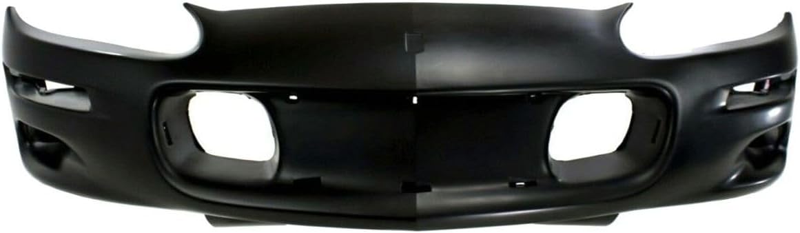 Bumper Cover 1pc Front Primed Plastic without License Plate Cut-out for Chevy for Camaro Base/Z28 SS 1998-2002 with Fog Light Holes GM1000547 14856091