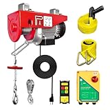 1320lbs Wireless Electric Hoist, 110V Electric Winch with Wireless Remote Control,...