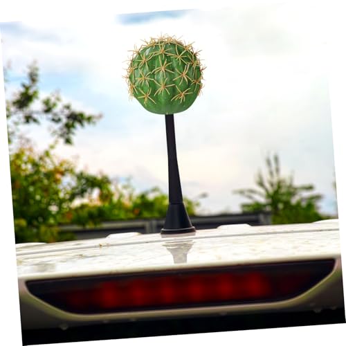 Antena cactus lindo para coche exterior y salpicadero de coche 6