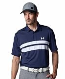 [アンダーアーマー] UA Playoff 3.0 Stripe Polo 1378676(428) ミッドナイトネイビー ホワイト ホワイト XL