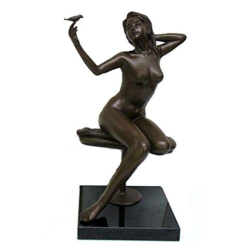 Amazon.co.jp: 清河宗翠『蒼い瞬間』ブロンズ像 銅像 彫像 彫刻