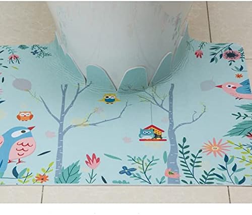 Cute Waterproof Adhesive Toilet Seat Cushion Cover - Universal Toilet Sticker Ring for Autumn and Winter