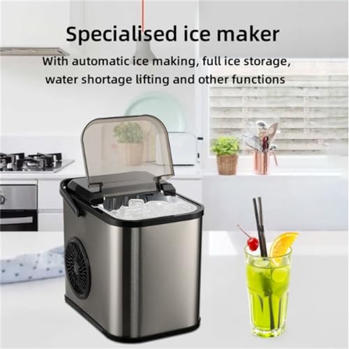 Máquina de hielo portátil con mango 26 lb/24H miniatura 6