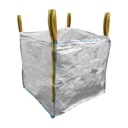 PIKAPPA BAG808080100 Sacco porta macerie da cantiere. Portata 1000 Kg. Colore bianco