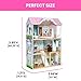 Delta Children MySize Dollhouse - Large 3-Story Dollhouse with 7 Rooms Includes 12 Accessories - Fits 12-inch Dolls - Pretend Play Dream Gift for Ages 3+