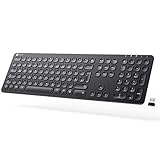 LANGLEBIGE WIEDERAUFLADBARE BATTERIE – Vergessen sie Kabel und begrüßen Ihre neue kabellose Tastatur. Entwickelt mit einer wiederaufladbaren Batterie, die bei einer Aufladedauer von 2 Std. ganze 90 Std. Nutzung erlaubt, sodass Sie sich nie wieder auf die Suche nach Batterien begeben müssen. Diese kabellose Tastatur schaltet nach 10 Minuten Inaktivität in den Schlafmodus, um Akku zu sparen und damit nur noch längere Nutzung bietet.