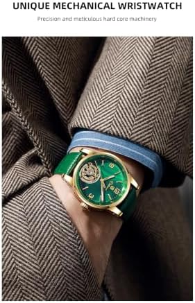 Auto Mechanical Watch for Men Skeleton Tourbillon Window Numerical scale - 2