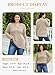 Eytino Womens Plus Size Waffle Sweaters Henley Jumpers V Neck Button Down Pullovers Side Split Loose Fit Sweaters,5X Khaki