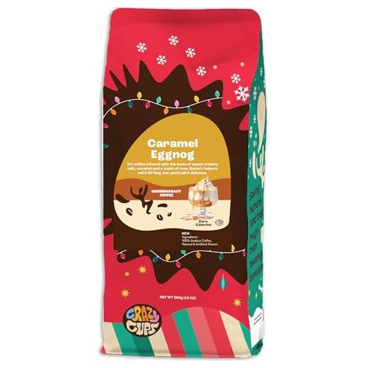 Crazy Cups Caramel Eggnog Coffee 10 oz