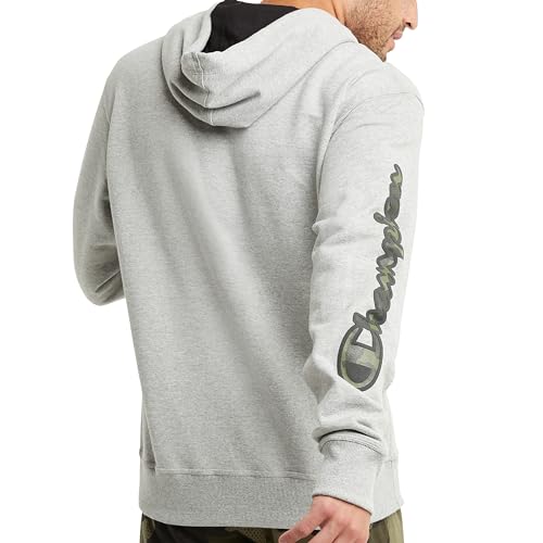 Champion Men's Powerblend Fleece Hoodie, Mesh Camo2