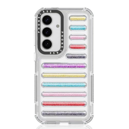 Coque Galaxy S25 Ultra paillettes en plastique rigide transparent de protection