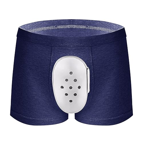 Men's Circumcision Underwear Comfy Breathable Boxer Briefs for Foreskin Cut Protective Cover Post-Surgery Care Recovery