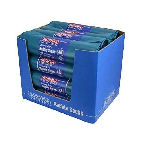 Image of Faithfull Blue Heavy-Duty Rubble Sacks (10)