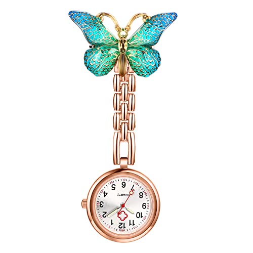 Image of Aroncent Nurse Fob Watch Collection: Medical Professional Lapel Pin-On Pocket Watches with Second Hand - Various Styles and Colors for Healthcare Workers