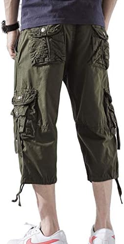 AOYOG Men's Cargo Shorts 3/4 Relaxed 