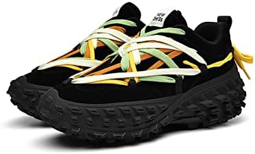 Niepce Inc Streetwear Men's Fashion Sneakers with Design (Black2, us_Footwear_Size_System, Adult, Men, Numeric, Medium, Numeric_10_Point_5) | Image 4