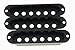 KAISH 52mm Pole Spacing Black ST Strat Style Guitar Pickup Covers 3 Single Coil Pickup Covers for Stratocaster/Strat