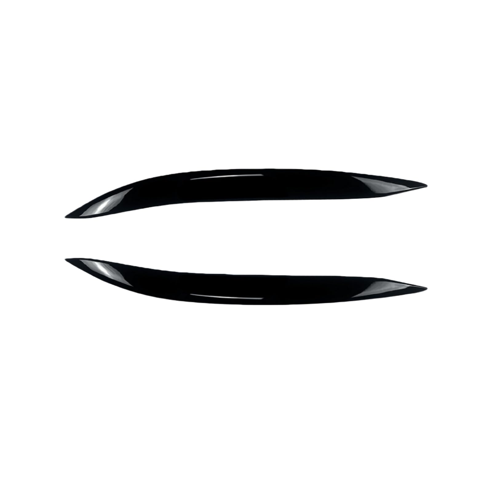 2 Pezzi Palpebre Sopracciglio per BMW 1 Series F70 2 Series F74 2024+, Fari Sopracciglia Sopracciglia Copertura Ciglia Faro Lampada Adesivo,Piano Black