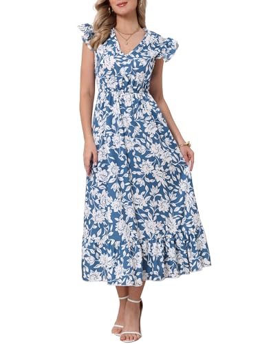 Robe d'été florale anti-transpiration sans manches pour femme active
