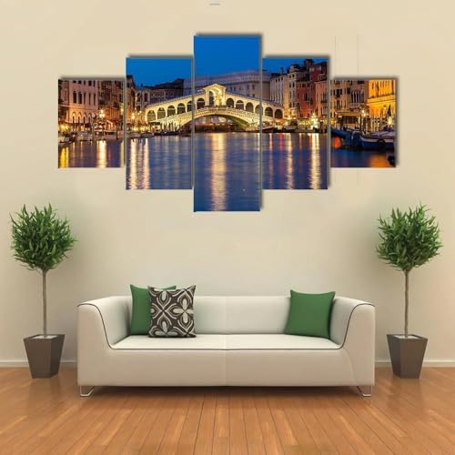 Tableau Pont du Rialto voyagez depuis votre canapé avec cette grande déco murale de salon