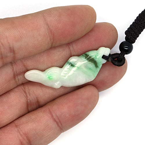 Pendentif en jadéite type A poisson éviter contrefaçons jade authentique - 4