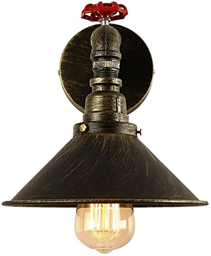 Aplique de pared LED E27 con diseño industrial de tubería retro 3