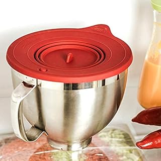 Couvercle de récipient en silicone lavable au lave-vaisselle - Accessoires KitchenAid Protection du batteur avec valve à air pour bol de 3l, 4,3l et 4,8l pour la kitchenette et la pâtisserie.